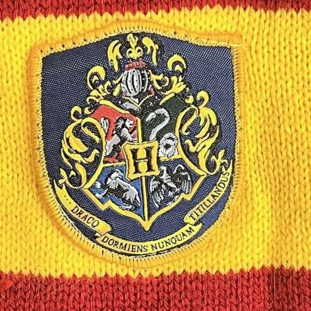 Harry Potter Scarf Hogwarts Yellow Red Striped‎ Costume Draco Fandom